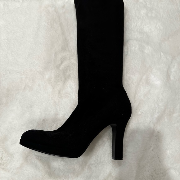 Enzo Angiolini Black Heeled Boots - Picture 3 of 9